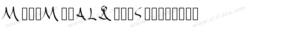 ModeMinALargeStd字体转换