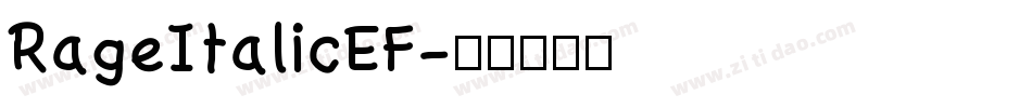 RageItalicEF字体转换