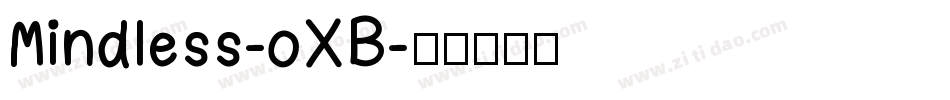 Mindless-oXB字体转换
