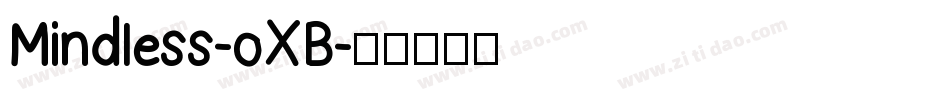 Mindless-oXB字体转换