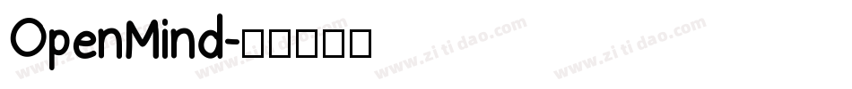 OpenMind字体转换
