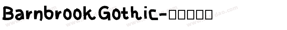 BarnbrookGothic字体转换