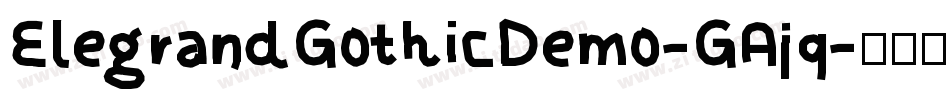 ElegrandGothicDemo-GAjq字体转换
