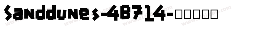Sanddunes-4B714字体转换