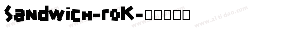 Sandwich-roK字体转换