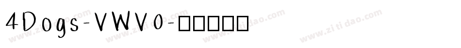4Dogs-VWV0字体转换