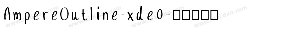 AmpereOutline-xde0字体转换