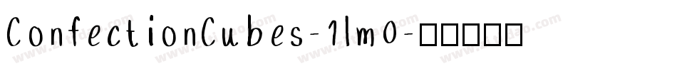 ConfectionCubes-1lm0字体转换