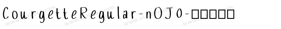 CourgetteRegular-nOJ0字体转换