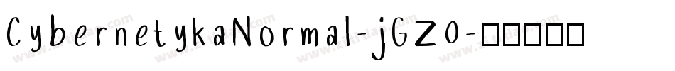 CybernetykaNormal-jGZ0字体转换