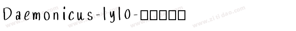 Daemonicus-lyl0字体转换