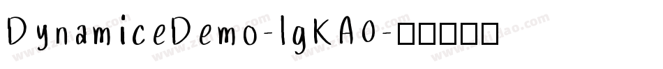 DynamiceDemo-lgKA0字体转换