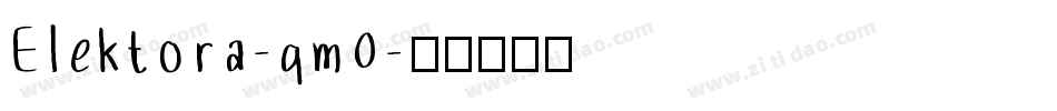 Elektora-qm0字体转换