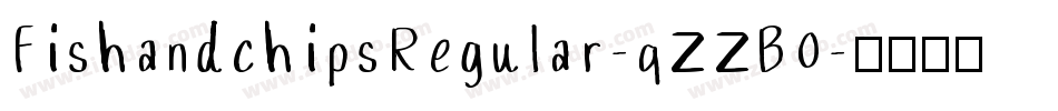 FishandchipsRegular-qZZB0字体转换