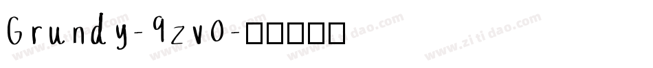 Grundy-9zv0字体转换