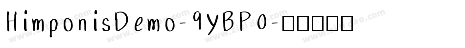 HimponisDemo-9YBP0字体转换