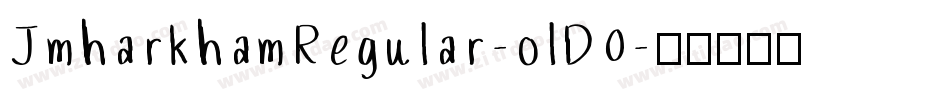 JmharkhamRegular-olD0字体转换