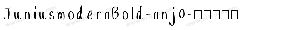 JuniusmodernBold-nnj0字体转换