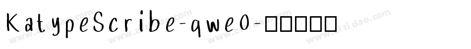 KatypeScribe-qwe0字体转换