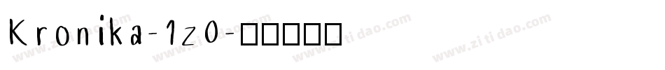 Kronika-1z0字体转换