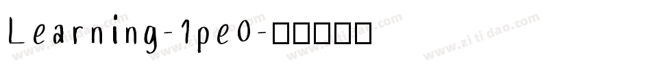 Learning-1pe0字体转换
