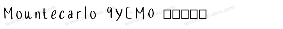 Mountecarlo-9YEM0字体转换