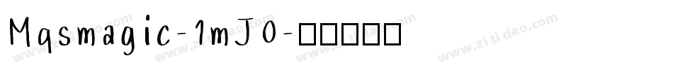 Mqsmagic-1mJ0字体转换