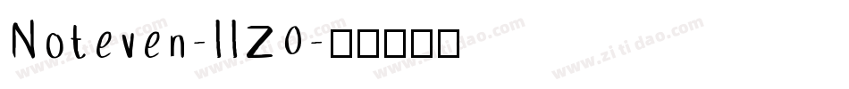 Noteven-llZ0字体转换