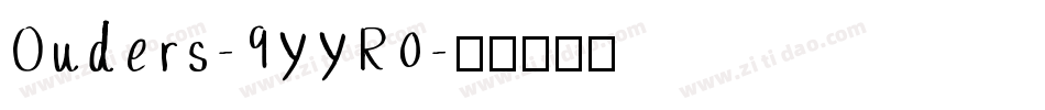 Ouders-9YYR0字体转换