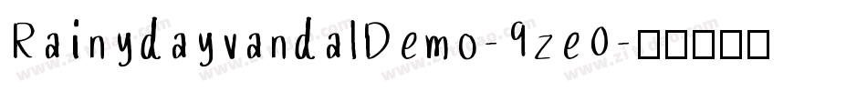 RainydayvandalDemo-9ze0字体转换