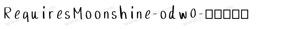 RequiresMoonshine-odw0字体转换
