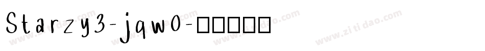 Starzy3-jqw0字体转换