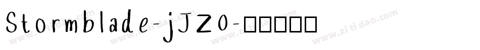 Stormblade-jJZ0字体转换