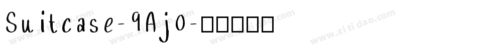 Suitcase-9Aj0字体转换