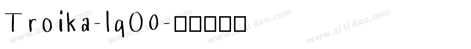 Troika-lqO0字体转换