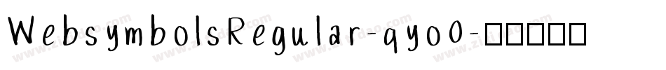 WebsymbolsRegular-qyo0字体转换
