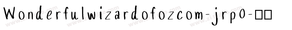 Wonderfulwizardofozcom-jrp0字体转换