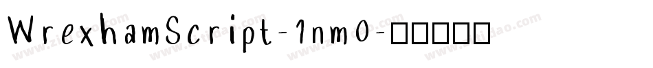 WrexhamScript-1nm0字体转换