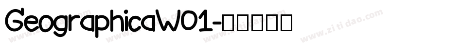 GeographicaW01字体转换