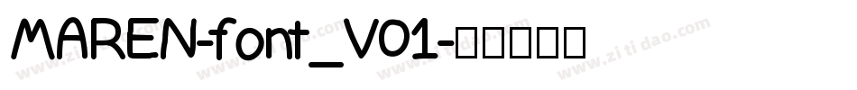MAREN-font_V01字体转换