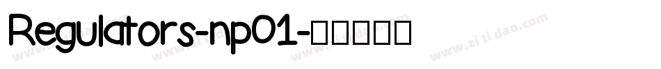 Regulators-np01字体转换