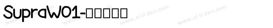 SupraW01字体转换