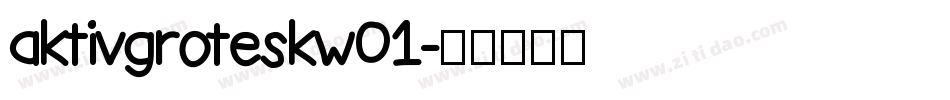 aktivgroteskw01字体转换