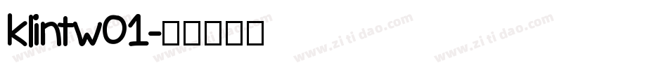 klintw01字体转换