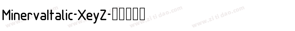 MinervaItalic-XeyZ字体转换