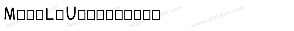MingLiU手机版字体转换