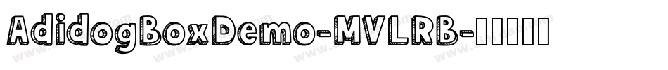 AdidogBoxDemo-MVLRB字体转换
