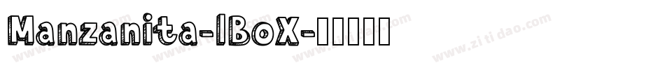 Manzanita-lBoX字体转换