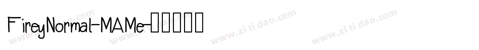 FireyNormal-MAMe字体转换