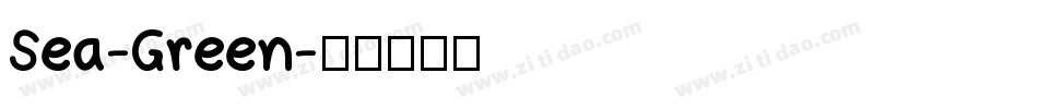 Sea-Green字体转换